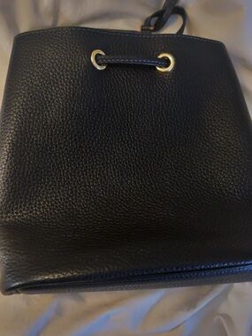 Coach Black Leather Bag with Gold Hardware